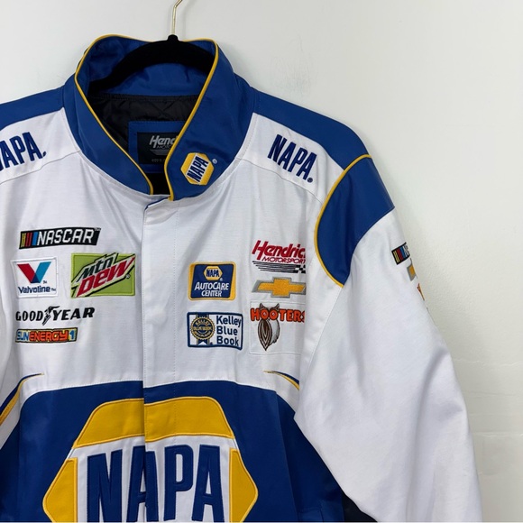 NAPA Auto Parts Blue and White Racing Jacket - Picture 3 of 9